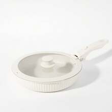 1 Set Non-Stick Cookware & Detachable Heat-Resistant Pot Holder Set, White Non-Stick Kitchen Cookware Set - View 6