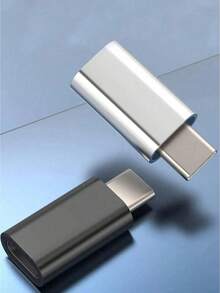 合金 USB-C 公头转 Lightning 母头适配器 1 个，兼容 13/12/11 Pro/X/XS/8/7，Type-C 充电器连接线弹簧礼品 - 彩色 - 查看 1