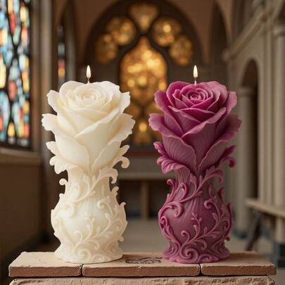 Flower Resin Mold - Silicone Mold For DIY Epoxy Resin, Candles, Plaster & Clay, Reusable Flexible Molds With Easy Release For Crafting And Home Decor-1pc