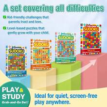 Sudoku Logic Exercises, 4 Difficulty Levels, Clean & Tidy Puzzle Layout With Solutions, Improve Focus, Reasoning Ability And Patience - Sudoku - View 7