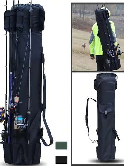 1 túi đựng đồ câu cá ngoài trời, dày dặn và dung tích lớn, túi đựng cần câu xách tay, túi câu cá biển, túi câu cá đeo chéo, túi câu cá đa chức năng.