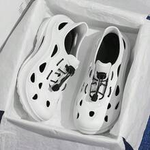 Men's Breathable Mesh Sandals, Summer Fashionable Non-Slip Thick EVA Sole Couple Casual Slippers - White - View 3