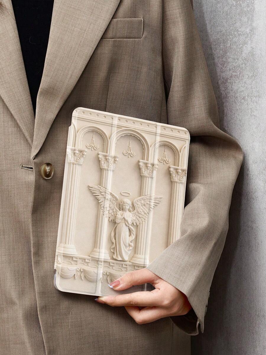 Ayotu 1个天使祝福平板电脑保护套和Kindle电子阅读器保护套，适用于第10/11代Air 4/Air 7/9.7英寸、Galaxy Tab A9 Plus、Kindle（第11代-2024年）、Kindle Paperwhite（第12代-2024年），时尚简约设计，绝佳礼品之选