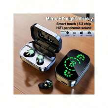YD03 TWS 蓝牙 5.3 无线 HIFI 音乐耳机 TWS 耳塞式耳机 LED 显示屏运动游戏耳机 - 查看 5
