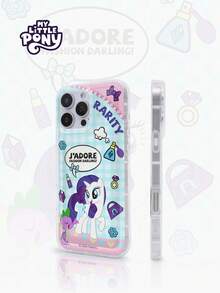 Hasbro MY LITTLE PONY 官方正品卡通少女手机壳，兼容苹果 17、17 Air、17 Pro、17 Pro Max、11、12、13、14、15、14 Plus、15 Plus、16 Plus、15 Pro Max、16 Pro、16 Pro Max、XR - 透明4 - 查看 4