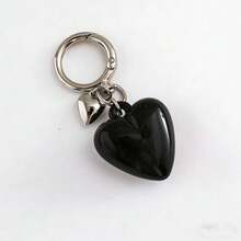 1pc Heart-Shaped Keychain, Versatile Bag Charm, Car Key Chain - View 4