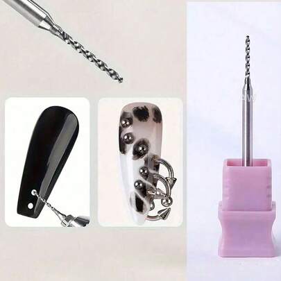 1 chiếc bút đục lỗ thủ công 1.2mm dùng cho nghệ thuật làm móng, thích hợp cho trang sức, nhẫn, dụng cụ làm móng.