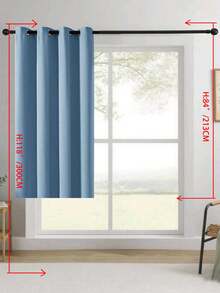 Blackout Curtains, Thermal Insulated, Opaque Curtains With Grommets, UV Protection, Bedroom Home Living Room Interior Decor - Blue - View 21
