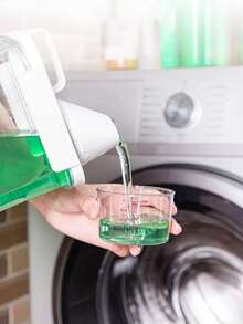 1pc Standalone Detergent Dispenser, Large Capacity Plastic Laundry Detergent Dispenser With Measuring Cup, Large Capacity Soap Plastic Bucket Container For Liquid Detergent, Bathroom Laundry Liquid Storage Tank, Refillable Sealed Container, With Measuring Cup, 1100ml, 1800ml, 2300ml, Large Capacity Household Soap Plastic Bucket Container For Liquid Detergent - Clear - View 10