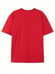 Authorized By Disney, Toy Story Woody Bass Lightyear Printed T-Shirt Is A Must-Have For Retro American Short Sleeves In Summer. This Is A Gift For Disney Fans. - 紅色 - 查看 2