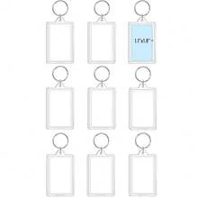 9pcs Mini Transparent Photo Keychains (1.3 X 2 Inches), Acrylic Insertable Photo Keychains, Personalized Graduation Gift - Fits 1.1 X 1.8 Inch Photos - View 8