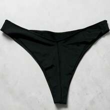 Set Of 3 Double String Panties - Polyamide With Cotton Lining - Bronce, Blanco, Negro - Ver 5