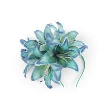 1Pc Flower Fascinators For Women Tea Party Floral Headband Church Kentucky Cocktail Derby Hats For Wedding Costume,Beach Clothing Outfits,Summer Accessories - Multicolor - View 13
