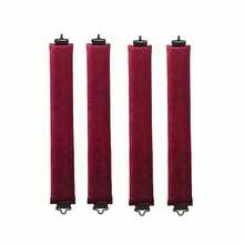 5件/4件/3件套美发造型套装+睡眠帽，免加热卷发器，方便实用，卷发工具，发圈卷发器，睡眠美发工具，女士泡沫卷发器 - 酒紅色 - 查看 12