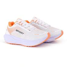 Women's Lightweight Sneakers For Everyday Walking, Modern Design, Comfortable - 橘色 - 查看 6