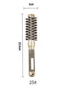 1pc Gold Curling Roller Comb, Professional Styling Comb For Hair Salon, Anti-Static Heat-Resistant Aluminum Tube Ceramic Styling Hair Comb - Multicolor - View 17