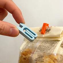 1pc Snack Bag Seal Clips | Lightweight And Durable Plastic Food Bag Sealing Clips, Kitchen Gadget - Multicolor - View 8