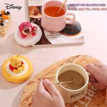 Disney Bộ cốc sứ hoạt hình, cốc chất lượng cao có nắp, hộp quà tặng, giao hàng miễn phí - Nhiều màu - Xem 7