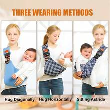 2026 Baby Sling Carrier,Toddler Carrier, 2025 New Baby Sling,Portable And Lightweight Sling,Non-Slip Hip Seat Carrying 10-30lbs - 黑色 - 查看 3