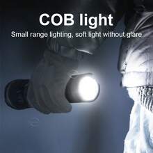 1 Buah Senter LED Bertenaga Kuat, Senter Taktis Isi Ulang dengan Lampu COB Belakang, 8 Mode Pencahayaan, Cahaya Putih & Cahaya Merah, Baterai Terintegrasi, Senter Genggam Portabel, Dilengkapi Tripod dan Tali, Obor LED Ukuran Besar untuk Luar Ruangan, Lampu Sorot Jarak Jauh, Dapat Diperbesar, Senter Multifungsi Tahan Air, Penerangan Keselamatan Luar Ruangan, Cocok untuk Berkemah, Memancing, Mendaki, Berburu, Bersepeda, Eksplorasi, Mendaki Gunung, Olahraga, Keadaan Darurat, Bekerja, dll. - senter terang - View 6