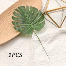10/20/Chiếc Lá cọ nhân tạo 13,7 inch, Lá cọ nhiệt đới, Lá cọ giả có thân, Lá Monstera nhiệt đới nhân tạo, Cây nhân tạo, Cây xanh chống tia UV, Cây xanh nhân tạo, Thích hợp làm quà tặng Ngày của Mẹ, quà sinh nhật - Màu xanh lá cây đậm - Xem 13