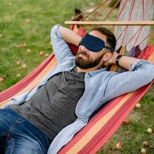 1 Pack Sleep Mask, Silk Eye Mask With Elastic Strap, Breathable Eye Mask For Sleeping,Travel, Girls, Women, Men (Pink) - Xám - Xem 8