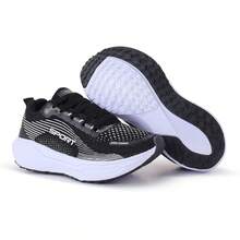 Women's Lightweight Sneakers For Everyday Walking, Modern Design, Comfortable - 黑色 - 查看 9