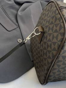 男女通用手提单肩旅行包，大容量运动健身包，过夜行李包 - 彩色 - 查看 9