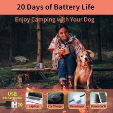 PaiPaitek 3300ft Remote Dog Vibrating Collar,No Shock Dog Training Collar For 5-120 Lbs All Breeds,IPX7 Waterproof Dog Anti Bark Collar - Multicolor - View 9