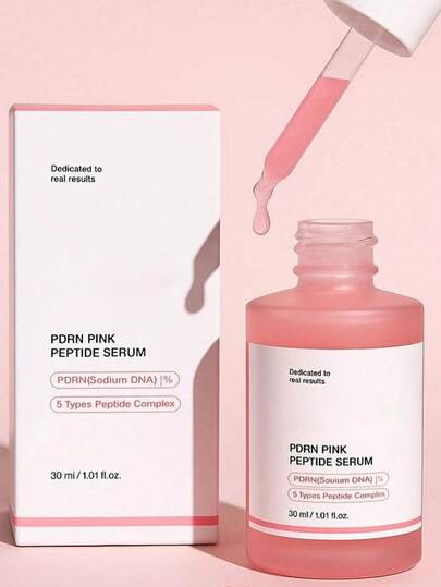 Medicuuuube PDRN Pink Peptide Essence - 30ml: Enhances Skin Elasticity, Firms Skin, Fights Wrinkles, Anti-Aging, Promotes Cell Regeneration, Repairs Skin Barrier, Soothes Inflammation, Refines Pores, Brightens Complexion, Lightweight Texture, Fast Absorbing, Non-Greasy, Suitable For Daily Use Or Pre-Makeup Use. 30ml/1.01fl.Oz | Korean Cosmetics | K-Beauty