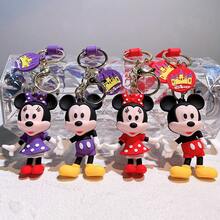 1pc Disney Mickey & Minnie Silicone Keychain, Bag Charm, Party Favor Keyring - Multicolor - View 8