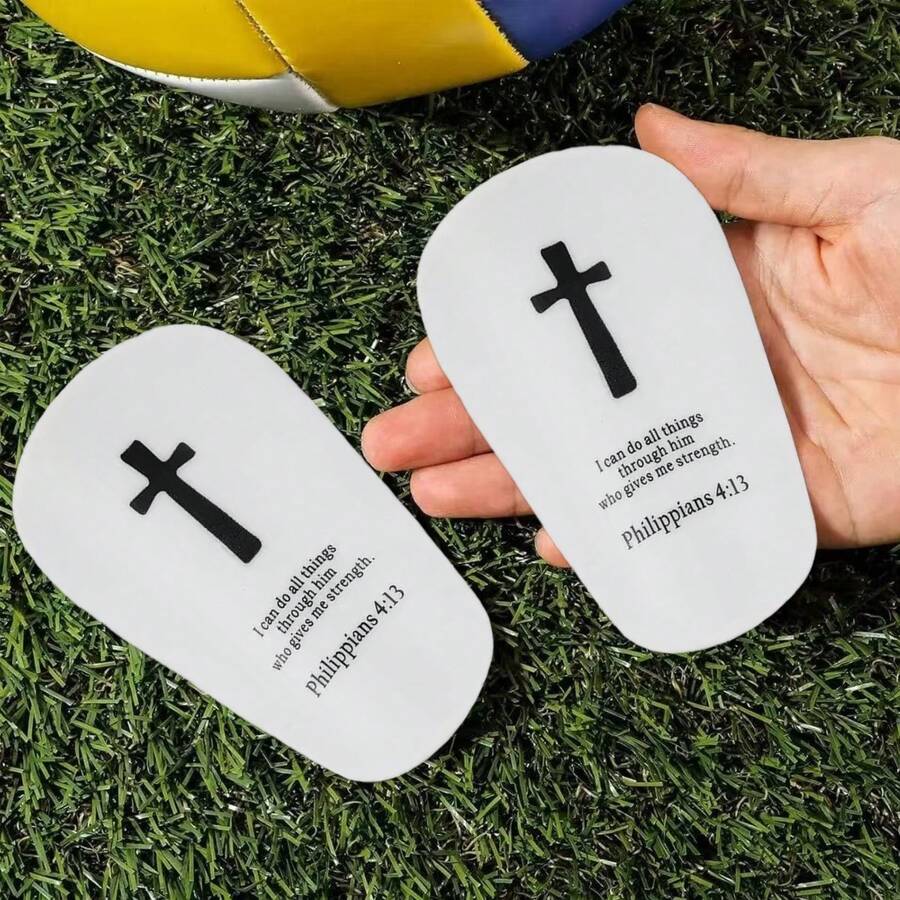 1 Pair Ultra-Lightweight Soccer Shin Guards - Durable And Comfortable, Suitable For All Sports, Designed For Soccer, Basketball And Yoga Training - Cross Series - View 1