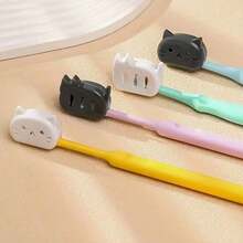 Cartoon Cute Toothbrush Case (2 /4 Pieces) - Portable Travel Toothbrush Box, Suitable For Both Home And Business Trips - 2 Random Colors - View 7