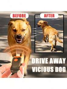 超声波驱狗器 - 可充电式防吠装置，带LED闪光灯，强效驱狗及防吠训练工具 - 彩色 - 查看 2