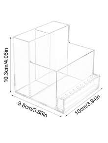 1PC Nail Drill Grinding Bit Holder Box Professional Nail Art Polishing Grinding Drill Bit Holder Display Storage Manicure Tools Box - Clear - View 3