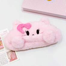 MY LITTLE PONY 1pc Fluffy Cosmetic Bag , Pinkie Pie, Fluttershy & Twilight Sparkle Plush Pencil Case, Kawaii Makeup Pouch For Christmas & Halloween Birthday Gifts - Multicolor - View 10
