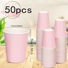 100pcs/Pack Macaron Pink Baking Cups, Thickened Oil-Proof Heat-Resistant Cupcake Liners, High-Quality Dessert Cups For Home Baking, Party, Wedding, Graduation And Other Gatherings - Thickened Version - View 16