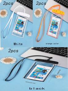 Túi đựng điện thoại chống nước đa năng 5/4/3/2/1 chiếc, túi khô chống nước có gioăng cảm ứng, thích hợp cho bơi lội, tương thích với các mẫu 15/14/13 Pro Max Plus trở lên, thích hợp cho bơi lội, lặn, chèo thuyền và các môn thể thao dưới nước khác, cần thiết cho bơi lội trong nhà vào mùa thu/đông, đồ dùng cần thiết khi đi du lịch, túi thể thao cần thiết cho kỳ nghỉ, thích hợp cho thể thao, thể dục, tập luyện, du lịch, kỳ nghỉ, unisex, túi bơi, túi chống nước, túi đi biển. - Nhiều màu - Xem 61