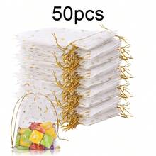 20pcs/50pcs/100pcs Drawstring Transparent Mesh Gift Bags, 9*12cm (White), Suitable For Jewelry, Festivals, Weddings, Birthdays, Parties - White - View 15