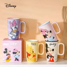 Disney Large Capacity Stitch Mug, Stylish Cartoon Milk Cup, Home & Office Water Cup - Multicolor - View 6
