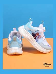 Disney Sản phẩm hợp tác chính thức với Frozen | Một đôi giày công chúa dành cho trẻ em, giày công chúa , giày công chúa Anna, giày công chúa Arendelle, phù hợp cho việc đi lại hàng ngày và các hoạt động ngoài trời trong kỳ nghỉ, vừa vặn thoải mái, chống trơn trượt, chống mài mòn và thoáng khí (giày bệt trẻ em, giày bé gái, giày công chúa, giày nữ hoàng) - Màu xanh lam - Xem 6