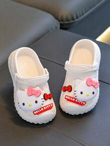 SANRIO 1双儿童卡通可爱防滑室内浴室软底拖鞋，幼儿沙滩凉鞋 - 白色 - 查看 3