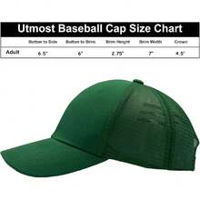 Utmost Structured Baseball Cap With Adjustable Closure, Performance Hat For Outdoor Activities And Custom Embroidery, 41845016 - Cadet Blue - View 6