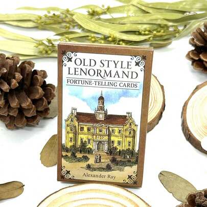 Old Style Lenormand Oracle Cards Deck(With Pdf-Guidebook)Fortune Telling Game,Halloween Gift, Christmas Gift