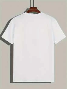 Abstract Logo Men's Vintage 220g T Shirt Casual Double Sided Graphic Men Clothes 1pcs Streetwear Digital Printed T Shirt 100% Cotton Y2K Tee They Are Excellent Gifts For Friends And Family - White - View 2