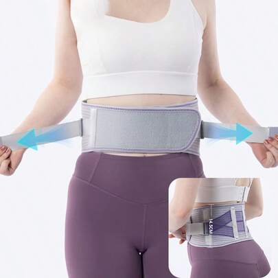 Đai chỉnh tư thế cho nam và nữ, đai lưng nhẹ dùng cho thể thao - hỗ trợ thắt lưng thoáng khí, đeo dưới quần áo khi làm việc và tập gym.
