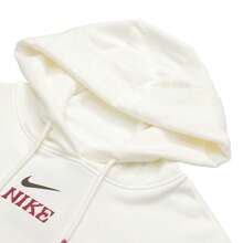 Nike Women's Sweatshirt/Pullover AS W NSW FLC OS PO HD CNY, Minimalist Casual Comfortable Sweatshirt IQ3826-133 - White - View 3