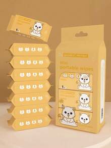 Pet Wet Wipes, Cat Specific Wet Wipes, No-Rinse Paw Cleaner, Eye Area Cleaning, Tear Stain Removal, Cat Ear Cleaning, Odor Eliminating Wet Wipes, Pet Supplies - Kitten Wipes - View 4