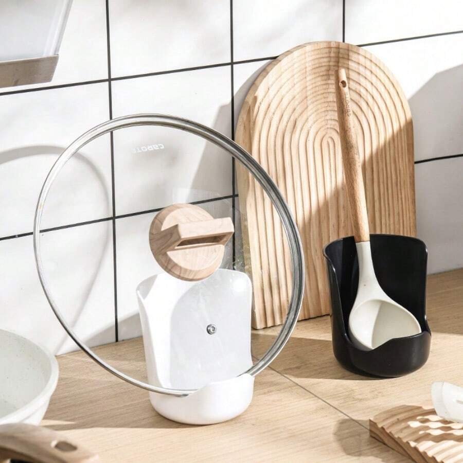 1个台面沥水锅盖架，厨房勺子收纳架，加厚砧板架 - 查看 1