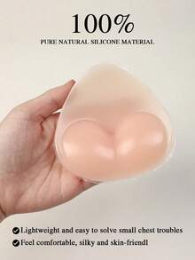 1/2 Pairs Reusable Double-Sided Adhesive Push Up Bra Pads - Sticky Bra Pads With Padding For Dresses, Bikinis - Multicolor - View 11